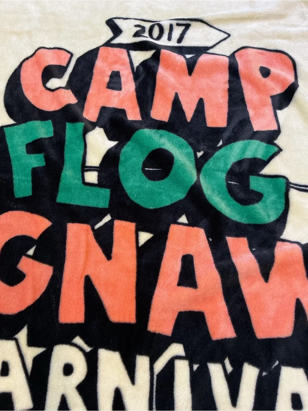 Golf Wang Camp Flog Gnaw 2017 CFG Festival Tyler The Creator Throw Blanket
